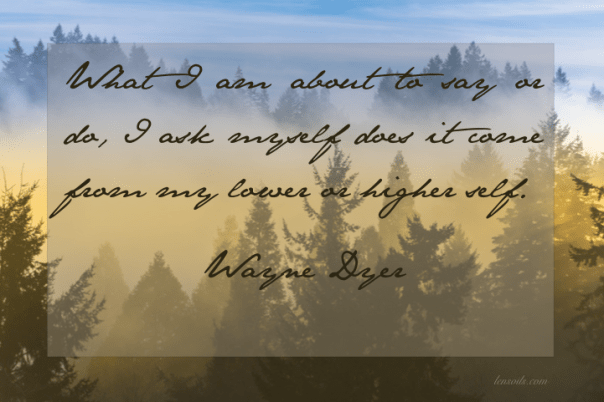 Wayne Dyer lower or higher self