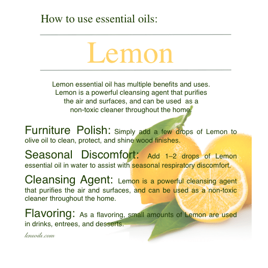 How to use lemon essential oil