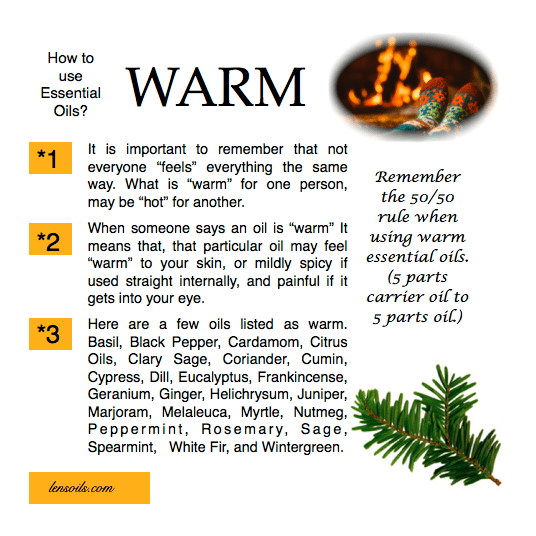 How to use warm essential oils