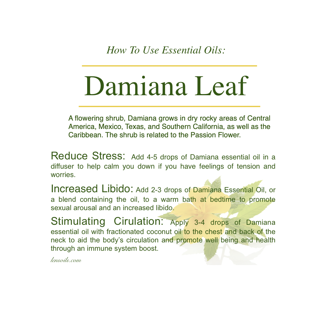 How to use Damiana Leaf essential oil.png