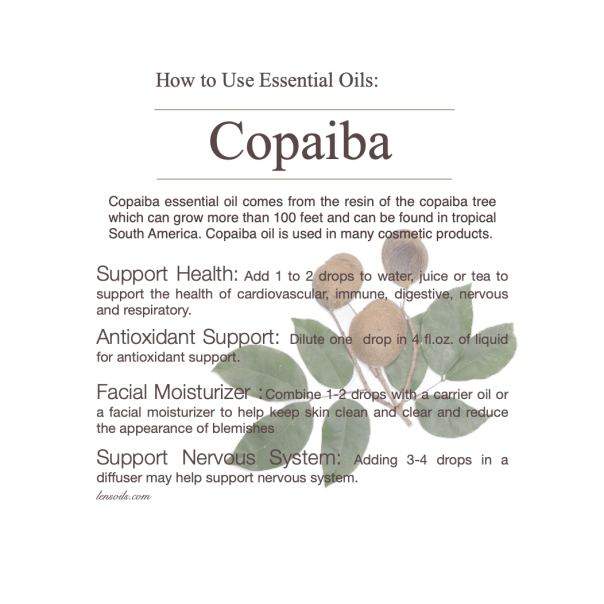 How to Use Copaiba Essential Oil